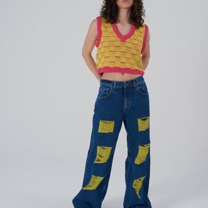 New ragged priest jeans